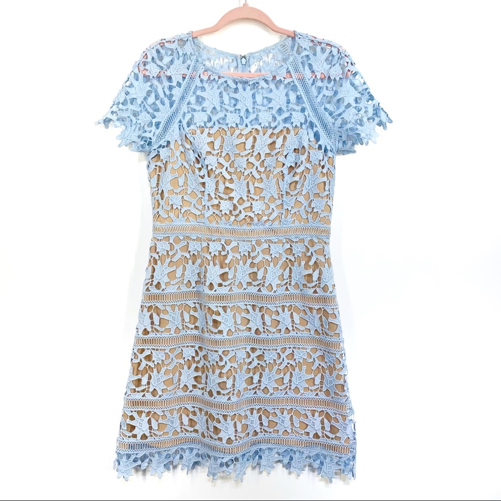 Eliza J Lace Overlay Dress